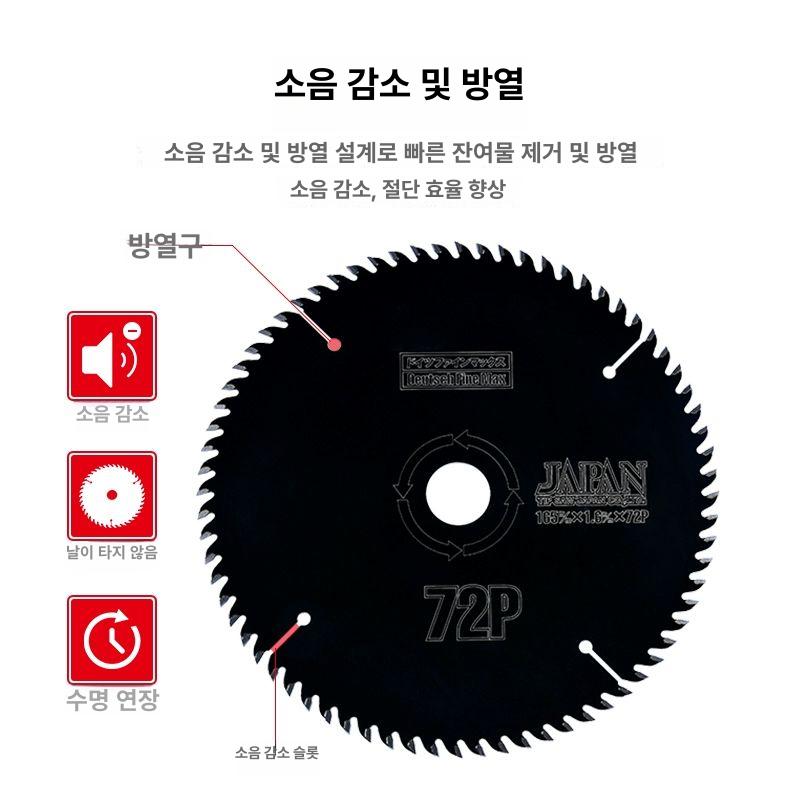 절단날 목공용팁쏘 목재용원형톱날 목공용원형톱날 공업용 컷팅날 소모품 초경합금 - 상세 이미지 3