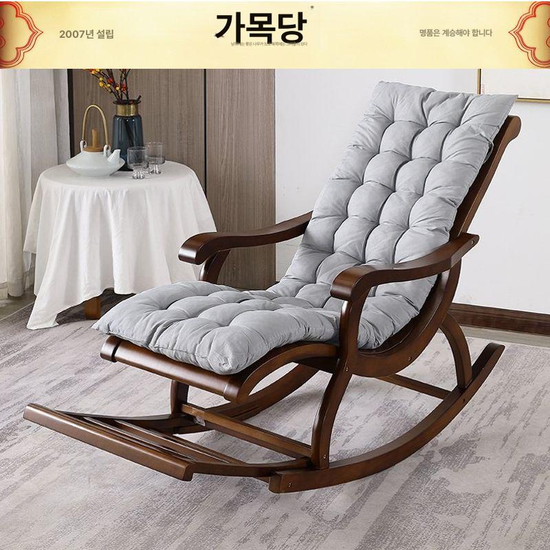 원목 스윙체어 엔틱 릴렉스 테라스 리클라이너 독서 인테리어 빈티지 편한 - 상세 이미지 4