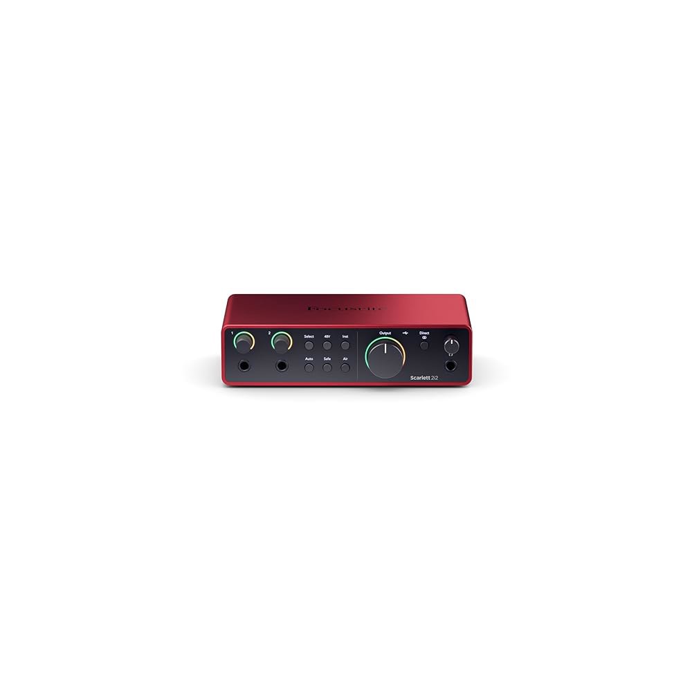 녹음, 작곡, 스트리밍 및 팟캐스트를 위한 Focusrite Scarlett 2i2 4세대 USB 오디오 인터페이스 u2014 고충실도, 스튜디오 품질 녹음 녹음에 필요한 모든 - 상세 이미지 2
