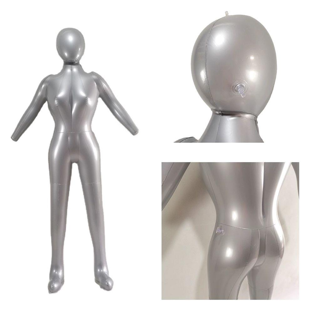 풍선 마네킹 전신 여성 남자 모형 마네킨 소품 더미 남성 의류 에어펌프 헤드 손 - 상세 이미지 3