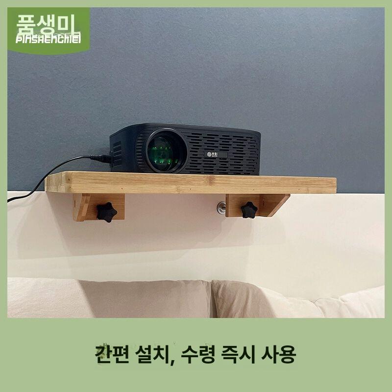 이층침대 선반 노트북 우드 책상 옆 침실 난간 이층 내추럴 대나무 틈새 소형 보조책상 - 상세 이미지 4
