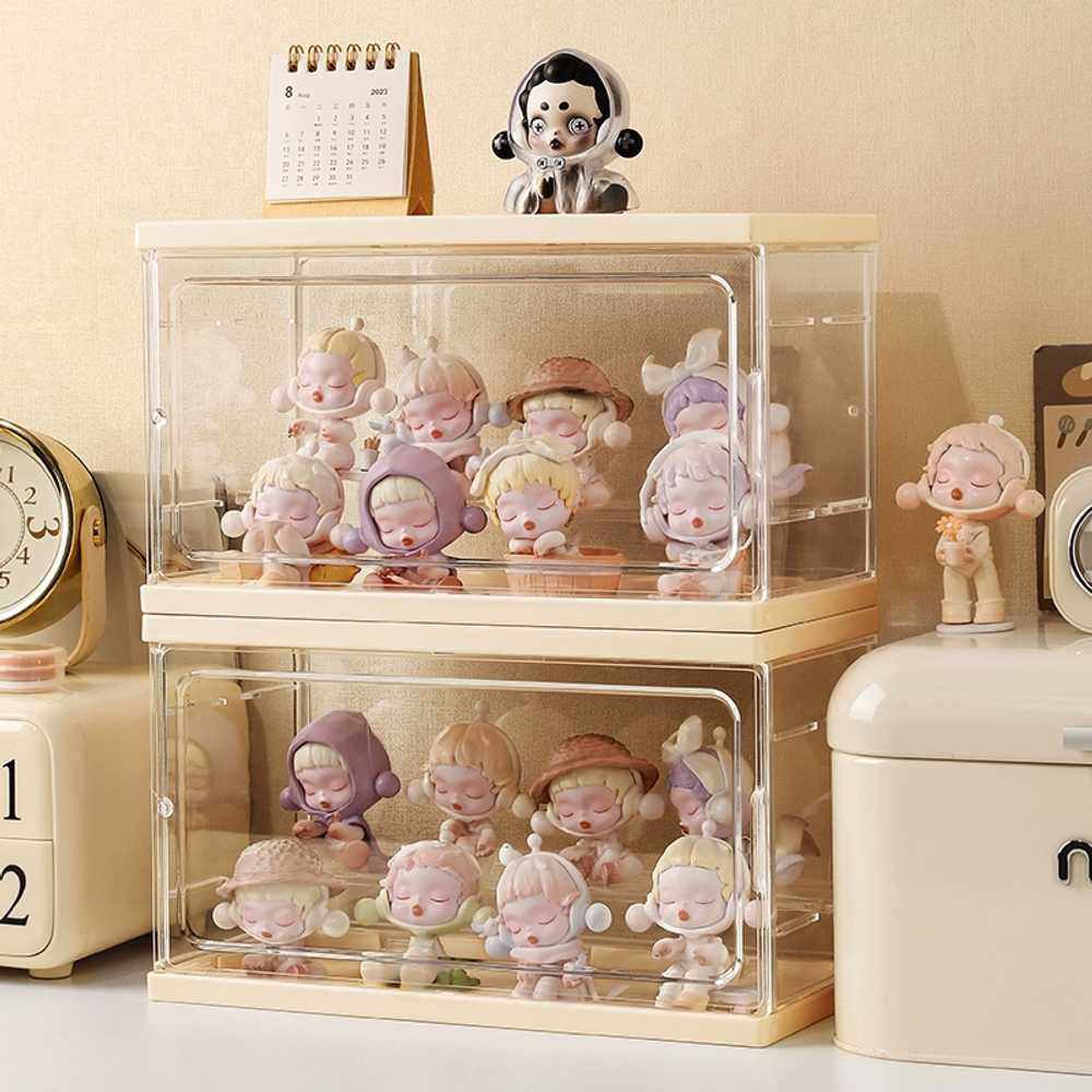 10cm 케이스 수집 투명 팩 보관 도어 소품 키링 솜깅이 무속성 꾸미기 코디 제복 수트 - 상품 이미지