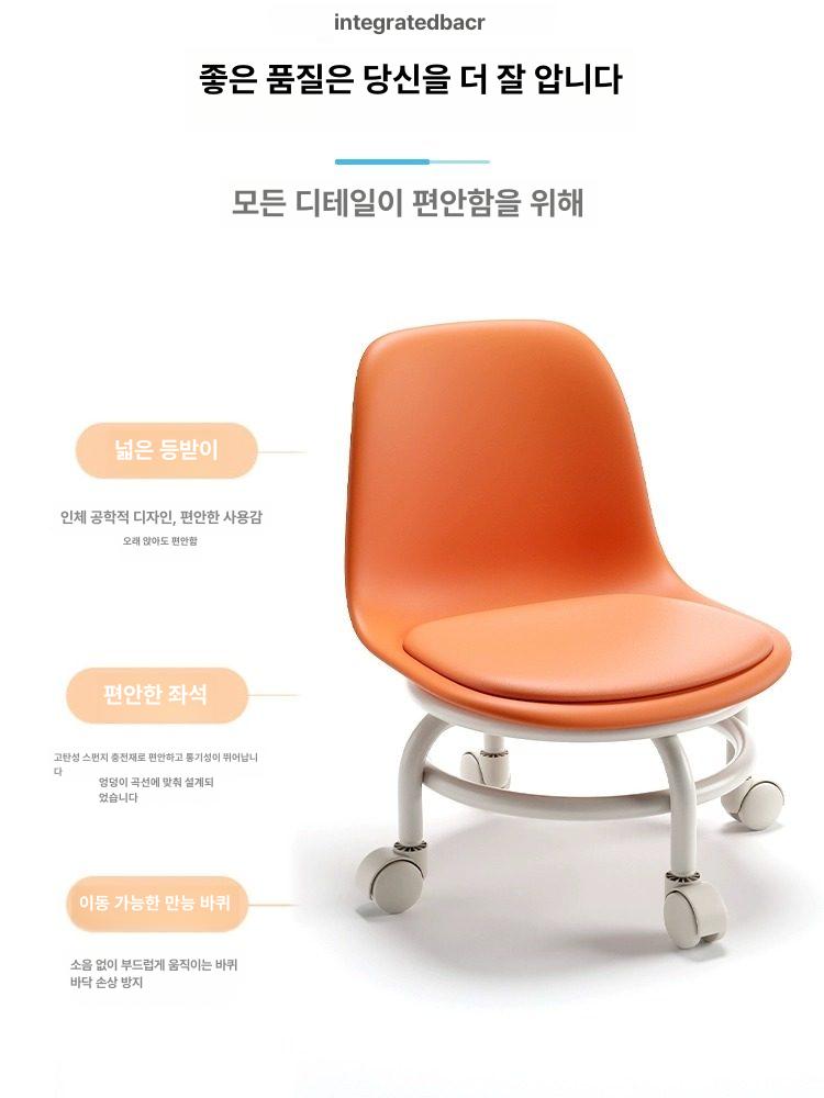 낮은 스툴체어 탄화 매장 의자 원형 원목스툴 인테리어 높이 목재 지름 스타일 소품 - 상세 이미지 3