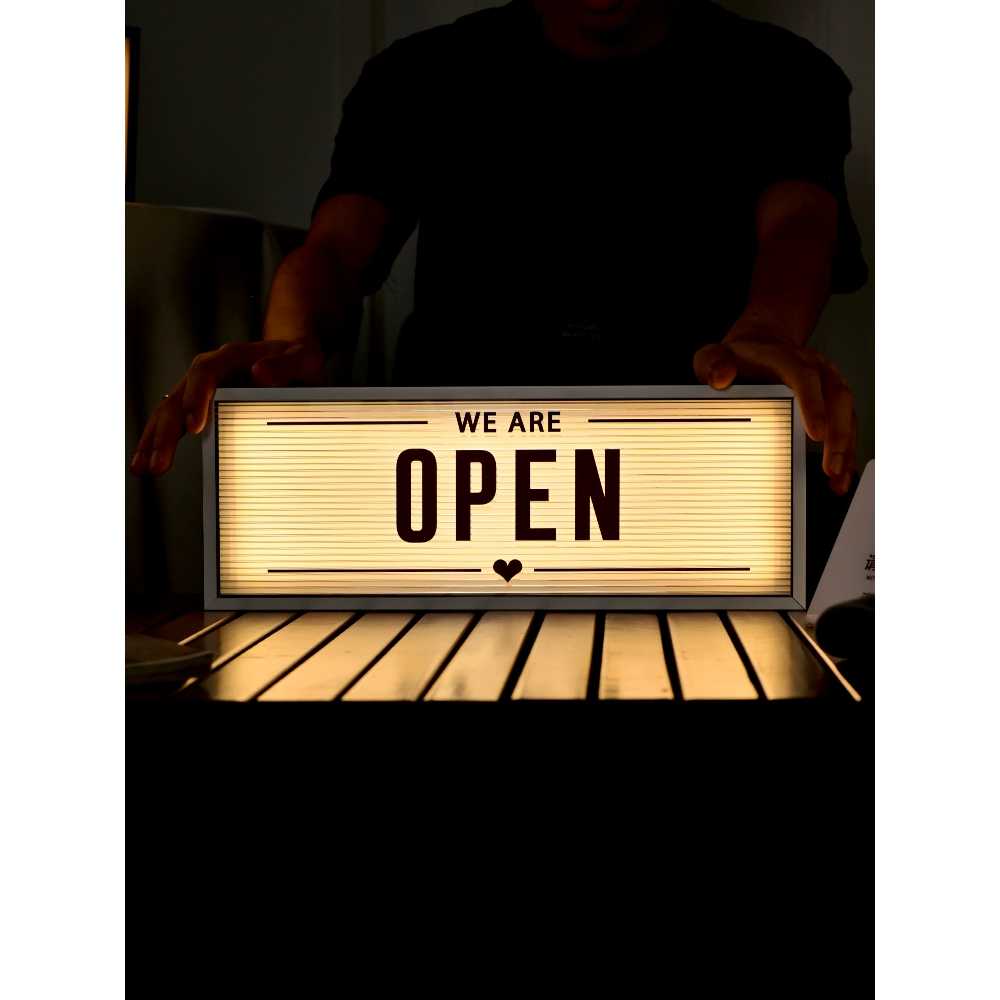 오픈팻말 광고판 OPENCLOSE 도어사인 LED 네온사인 알림판 조명 브레이크타임 - 상세 이미지 2