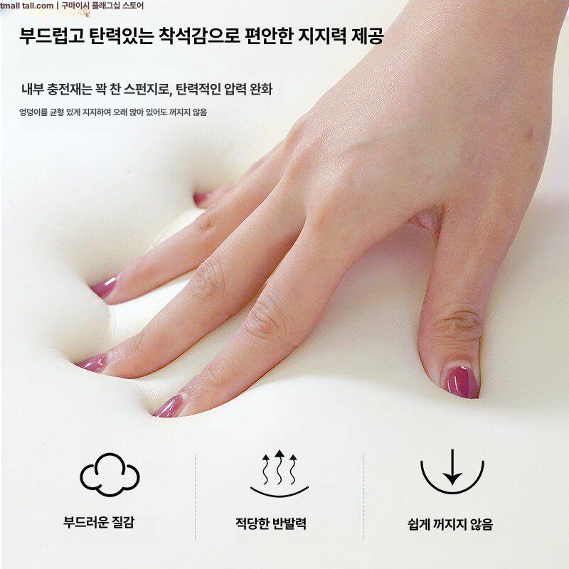 원목 미니 스툴 발받침 낮은형 접이식 의자 현관 좌식 화장대 거실용 다리올리기 발판 이미지 6