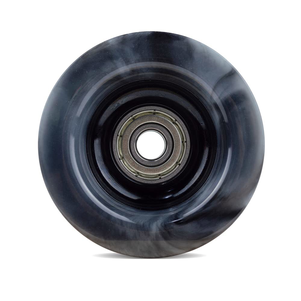 카페토스 블랙 앤 화이트 롤러 스케이트 휠, 60 40 mm, 88A 쿼드 휠 세트 베어링 포함 - 상세 이미지 2