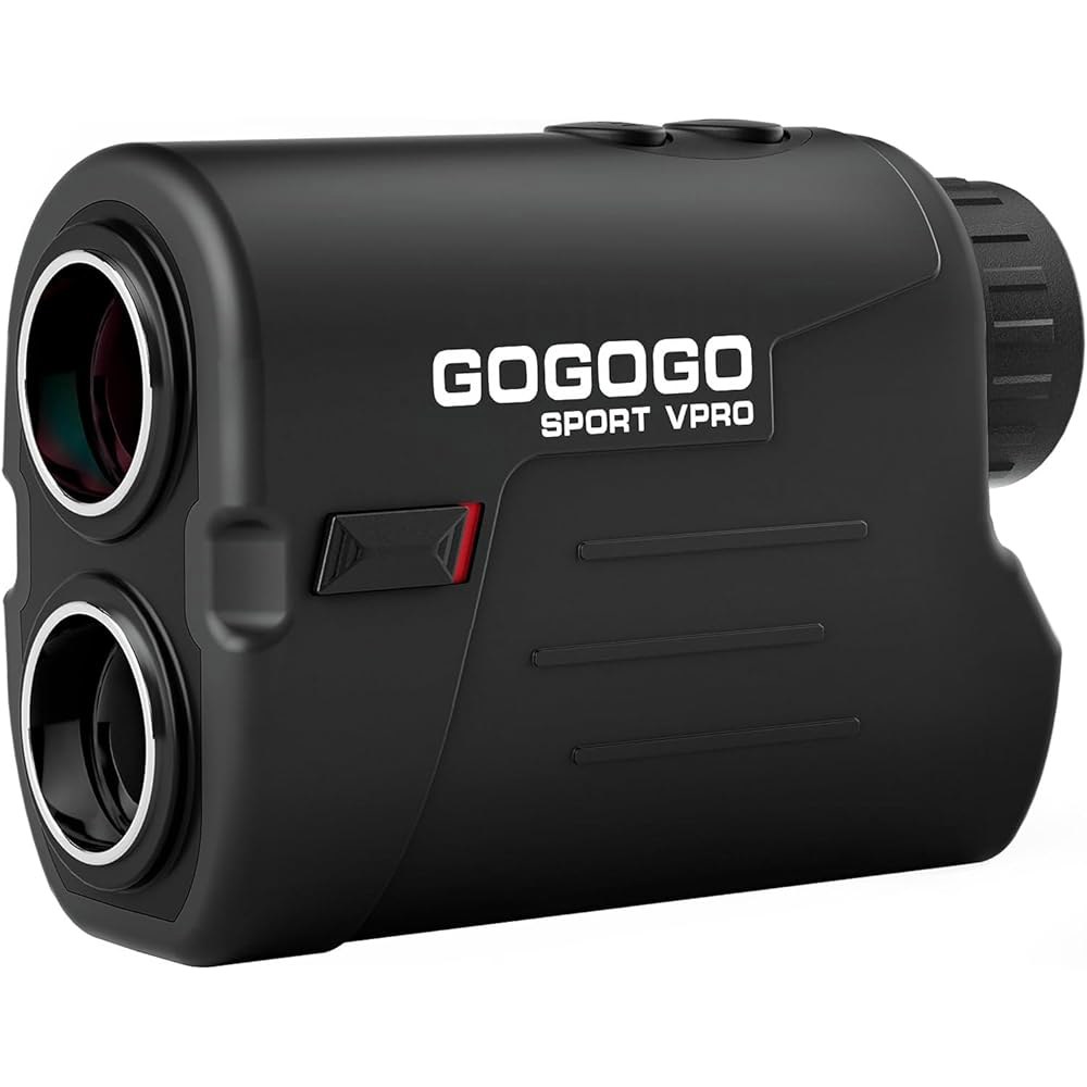 고고고 스포츠 Vpro GS03 골프 / 헌팅 레인지파인더, 1000/1200 야드 6배율 초투명 뷰, 경량, 경사, 핀 시커 및 플래그 잠금 진동 기능 포함 - 상품 이미지