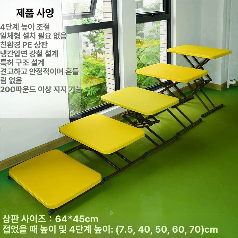 캠핑용 폴딩테이블 피크닉 탁자 휴대용접이식테이블 접이식식탁 휴대용테이블 높낮이 - 상세 이미지 4