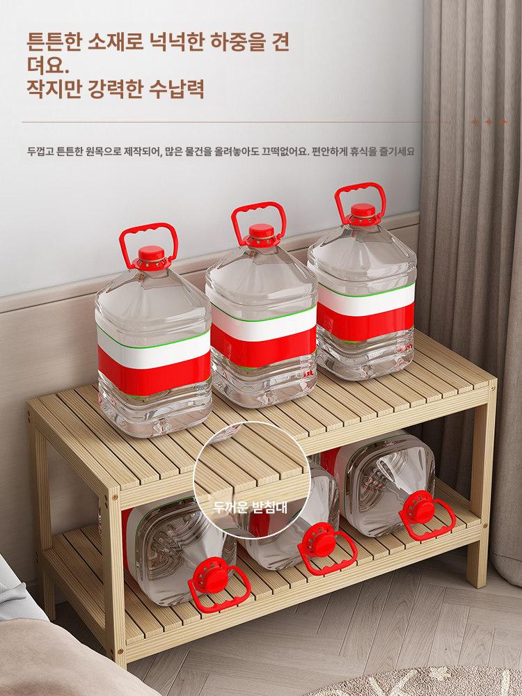 거실선반 침대협탁 원목 인테리어 사이드테이블 침실 수납장 침대옆선반 - 상세 이미지 5