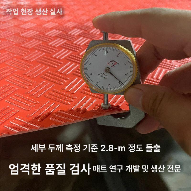 고무 깔판 미끄럼방지 레드 화장실 바닥 복도 출입구 깔개 수영장 욕실 - 상세 이미지 3