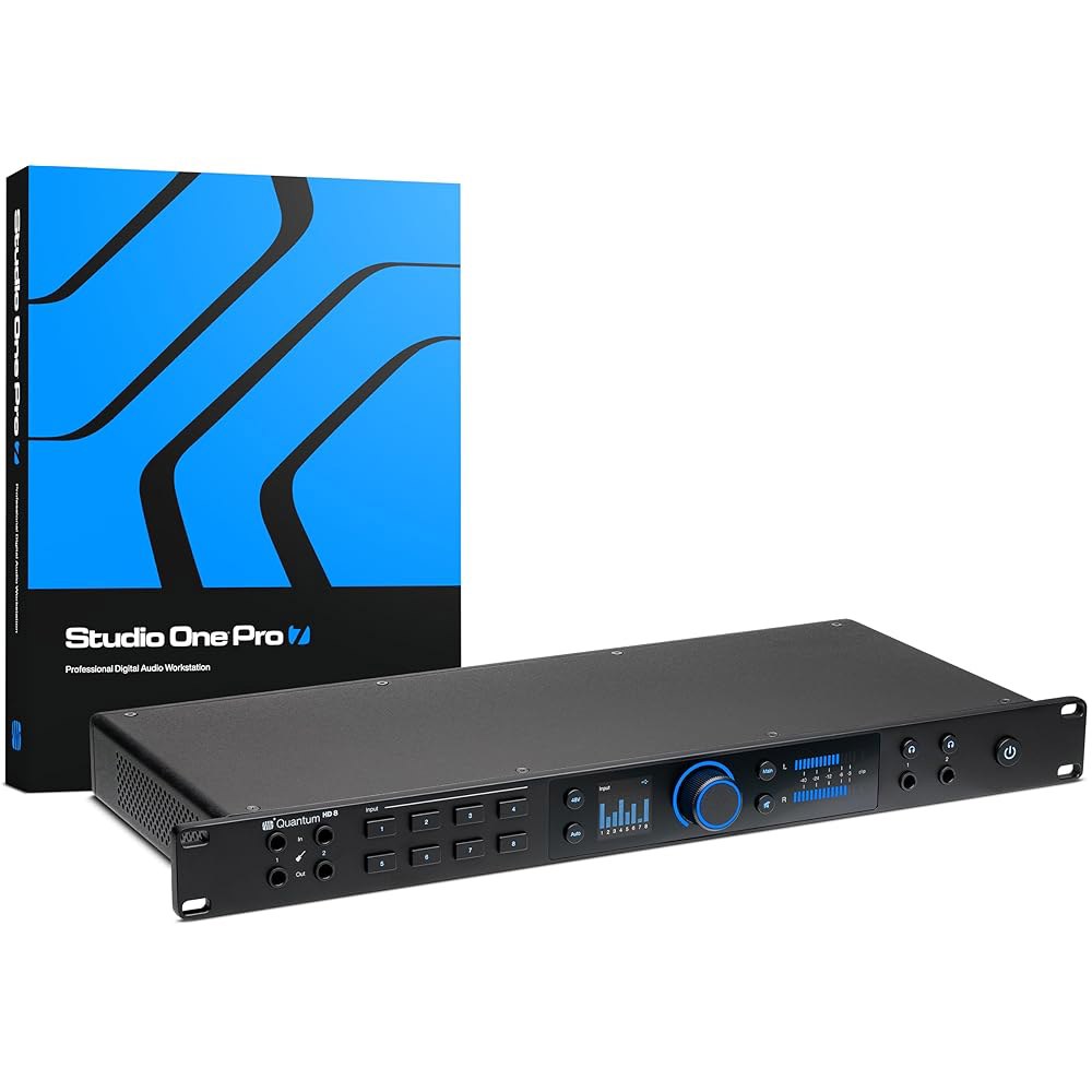 펜더 스튜디오 프로 소프트웨어가 탑재된 PreSonus Quantum HD 8 26 x 30, 32비트 / 192kHz USB-C 오디오 인터페이스 PreSonus ES 2 - 상품 이미지