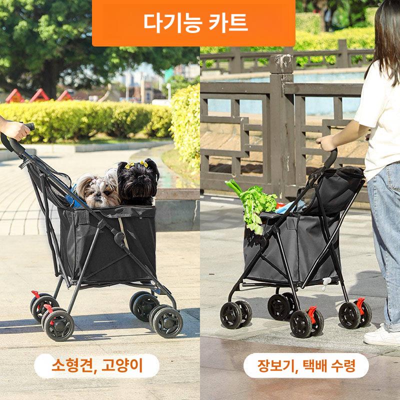 접이식 핸드카트 바퀴달린장바구니 시장바구니캐리어 구루마 손수레 롤링카트 - 상세 이미지 3