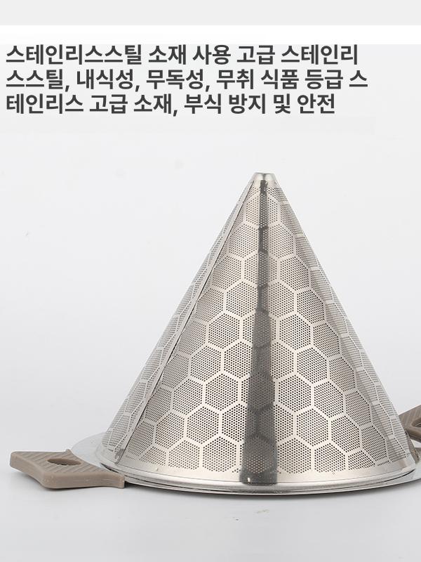 미세 차망 초미세 대형 튀김 바구니 뜰채 메쉬 바스켓 고운 양귀손잡이 채반 베이킹 밀망 - 상세 이미지 4