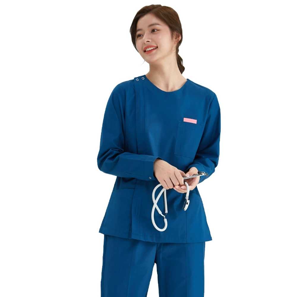 수술복 수술실 V넥 위생복 물리치료사복 가운 간호사 진료복 간호복 치과 기모 - 상세 이미지 4