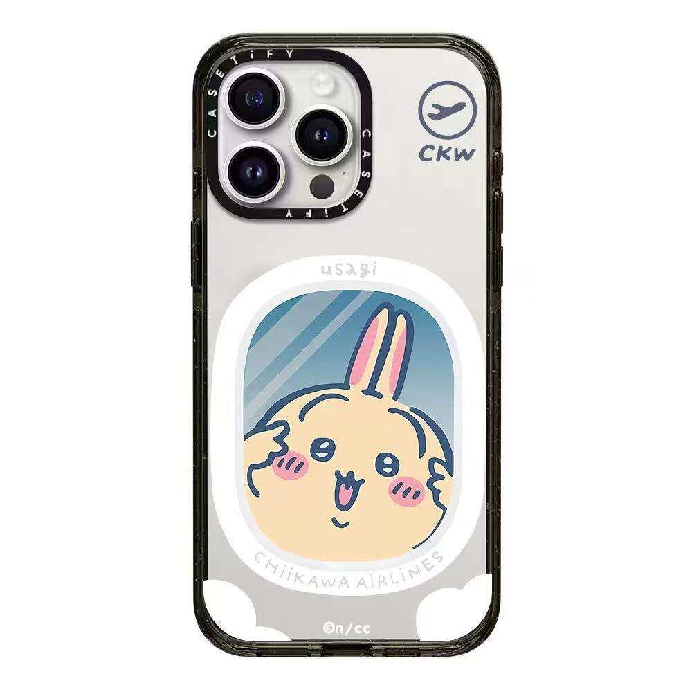 치이카와 아이폰 케이스 17 16 프로 맥스 스마트폰 낙하 방지 전체 보호 먼작귀 폰케이스 우사치 iPhone 17 Pro Max - 상세 이미지 3