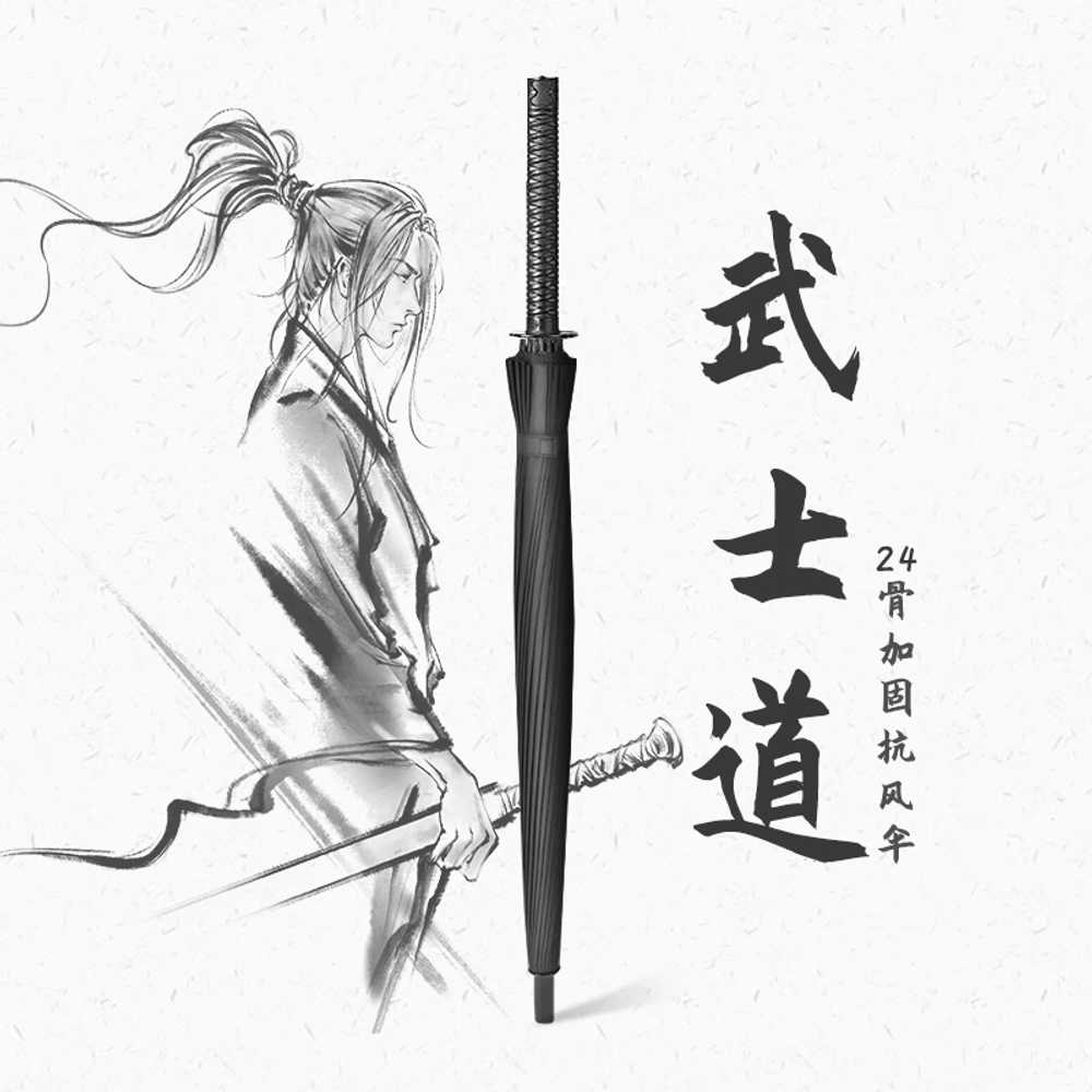 일본도 블레이드 큰 사무라이 간지템 닌자 등에매는 광선 검사 선물 칼우산 명품 양산 - 상세 이미지 3