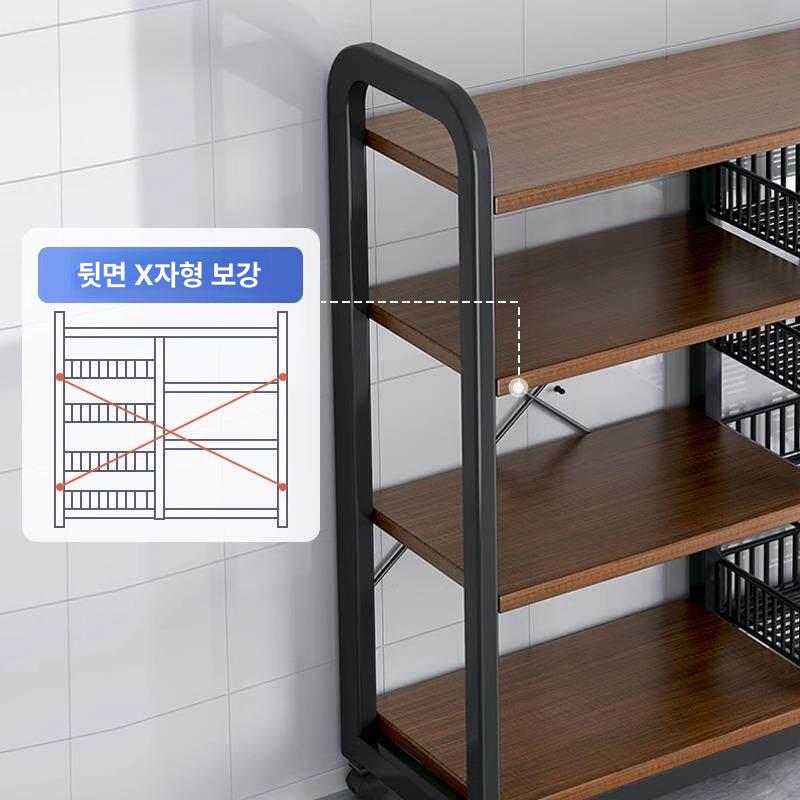 주방 그릇 수납장 카페 찬장 틈새장 상부장 홈카페수납장 진열장 미닫이 선반 냉장고장 - 상세 이미지 4