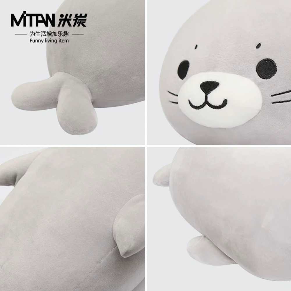 물개인형 배게 큰 안고자는 바디필로우 회색물범 모찌인형 바다표범 베개 낮잠인형 - 상세 이미지 5