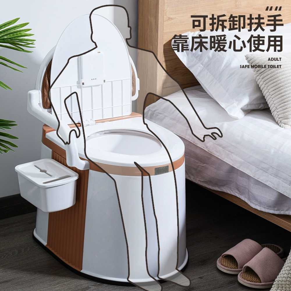 양변기 휴대용 플라스틱 의료용 노약자 이동식좌변기 간이화장실 임산부 장애인 - 상세 이미지 5