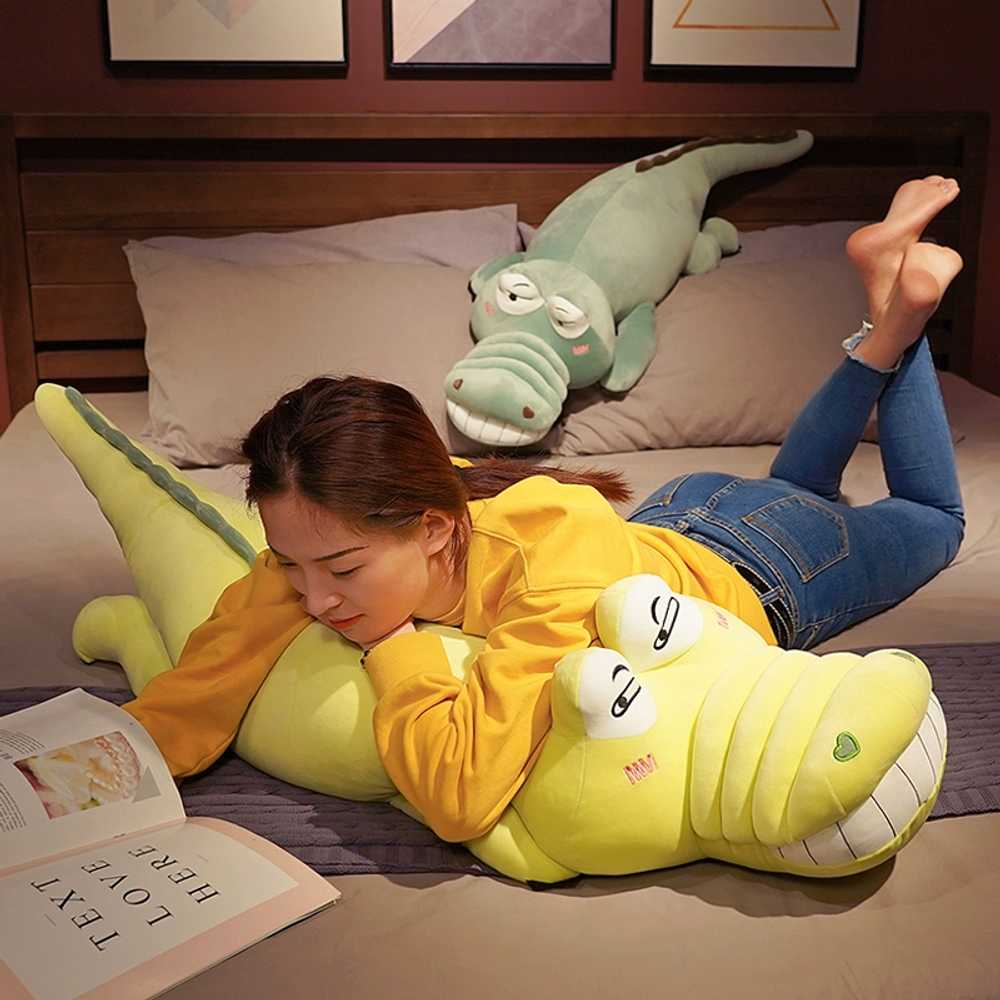 바디필로우 안고자는 선물 모찌 거대한 침대 공룡 다리 악어인형 베개 꿀잠 쿠션 - 상세 이미지 4