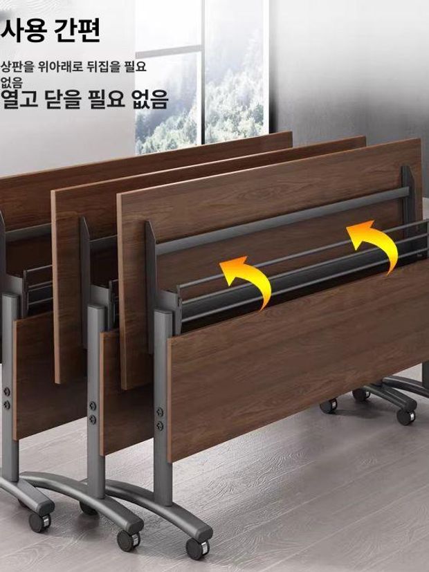 연수용 테이블 폴딩 다용도 연수용테이블 학원 책상 회의 수강용 교육 학교 세트 강의실 - 상세 이미지 2
