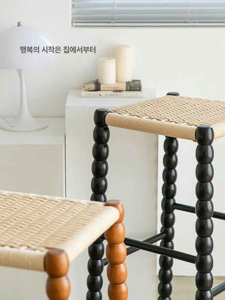 원목 라탄식탁의자 엔틱 빈티지 북유럽 클래식 디자인체어 레스토랑 앤틱체어 유럽풍 - 상세 이미지 4