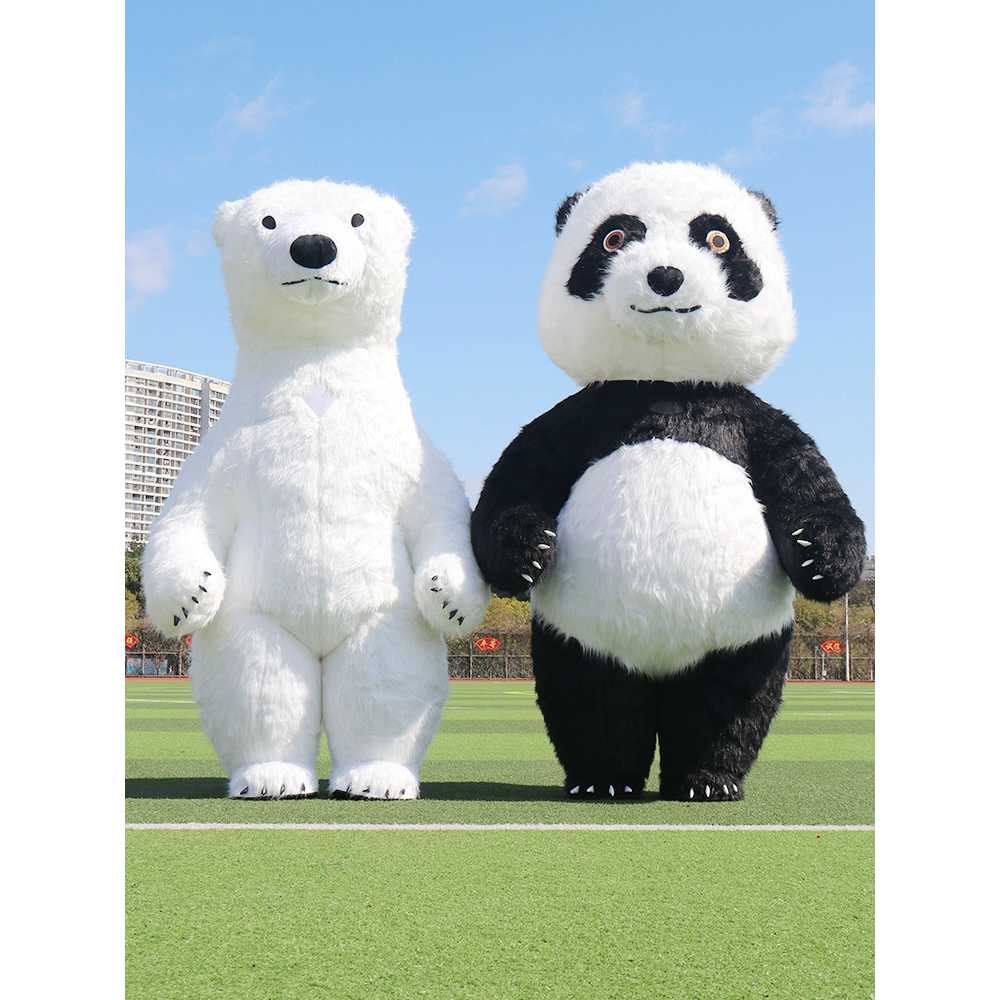 동물탈 북극곰 프로모션 의류 곰인형 인형극 이벤트 퍼레이드 판다 공연 행사용 - 상품 이미지