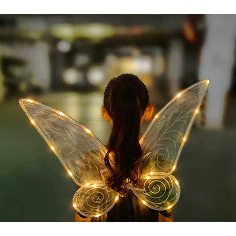 요정 LED 무대 축제 엘프 장식 움직이는 천사날개 팅커벨 코스프레 코스튬 어린이 - 상품 이미지