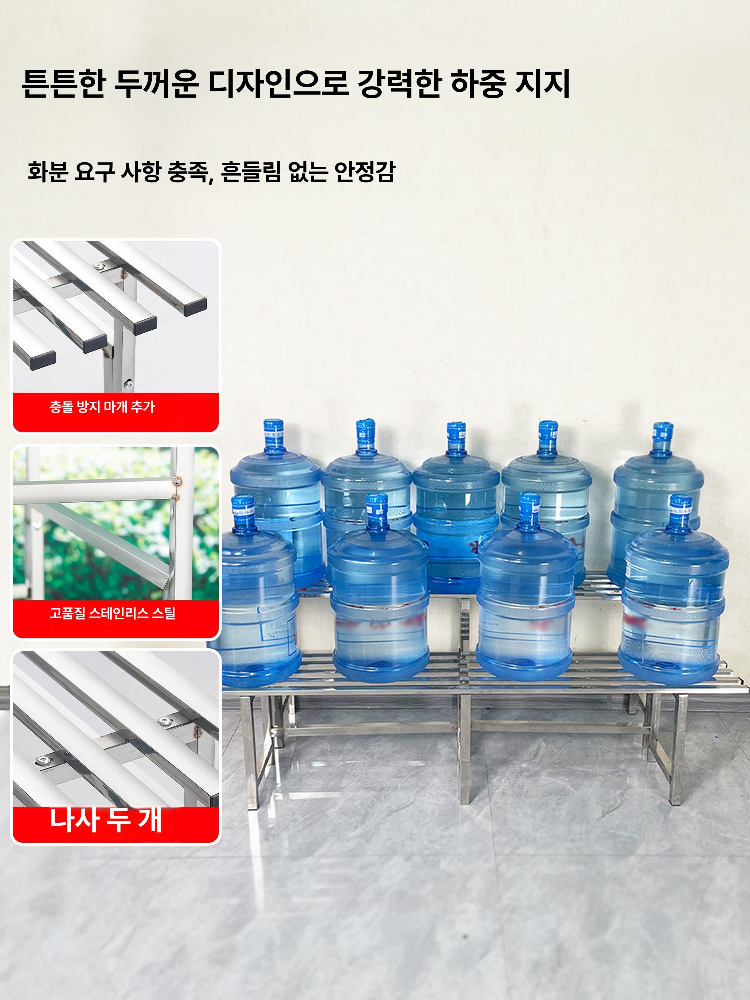 스테인리스 화분 거치대 베란다 진열대 이동식 스테인레스 계단식 거실 랙 스탠드 화분거치대 - 상세 이미지 4