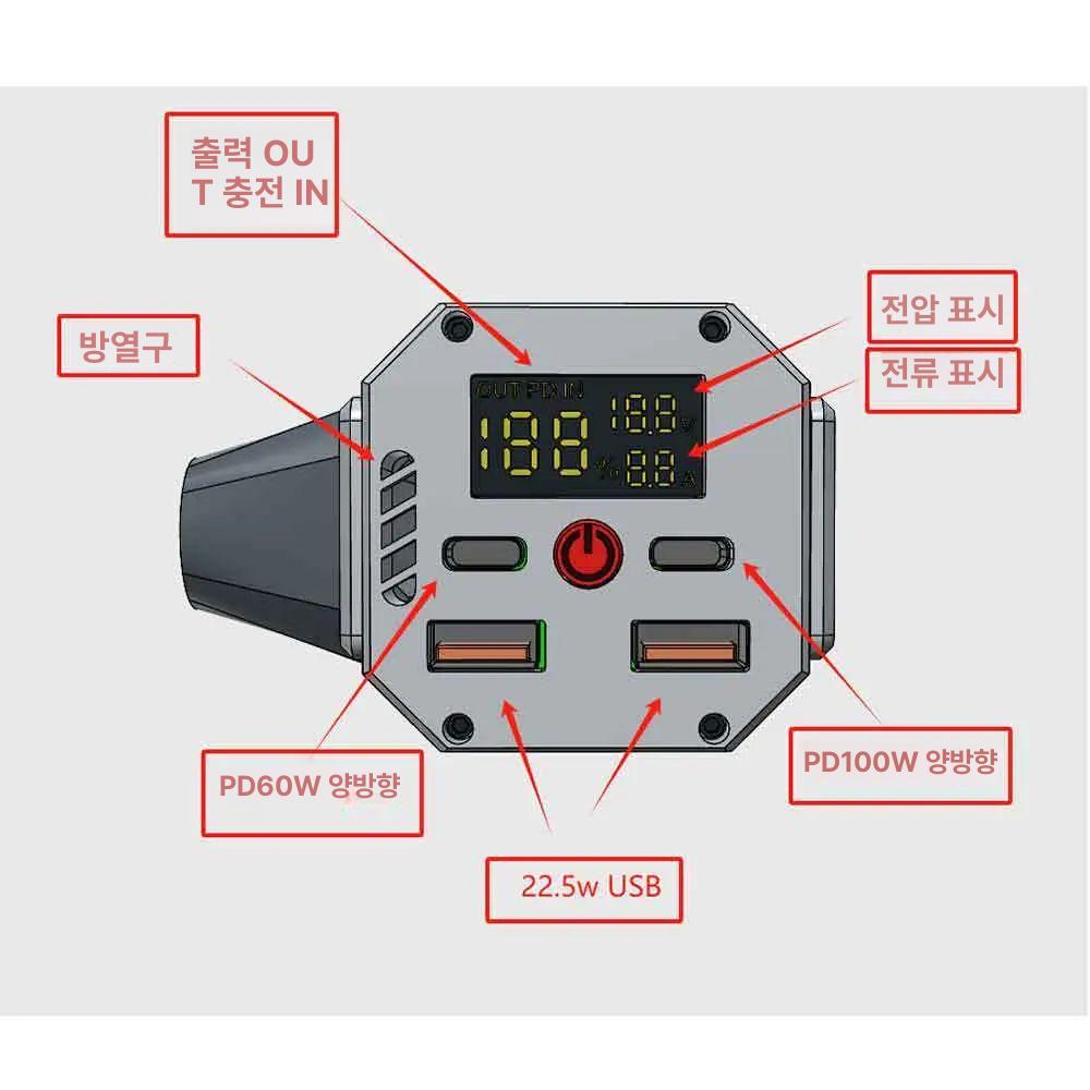 제트팬 미니송풍기 공기 브러시리스 블로워 강력 먼지 세차용 제설용 기본구성 배터리 - 상세 이미지 4