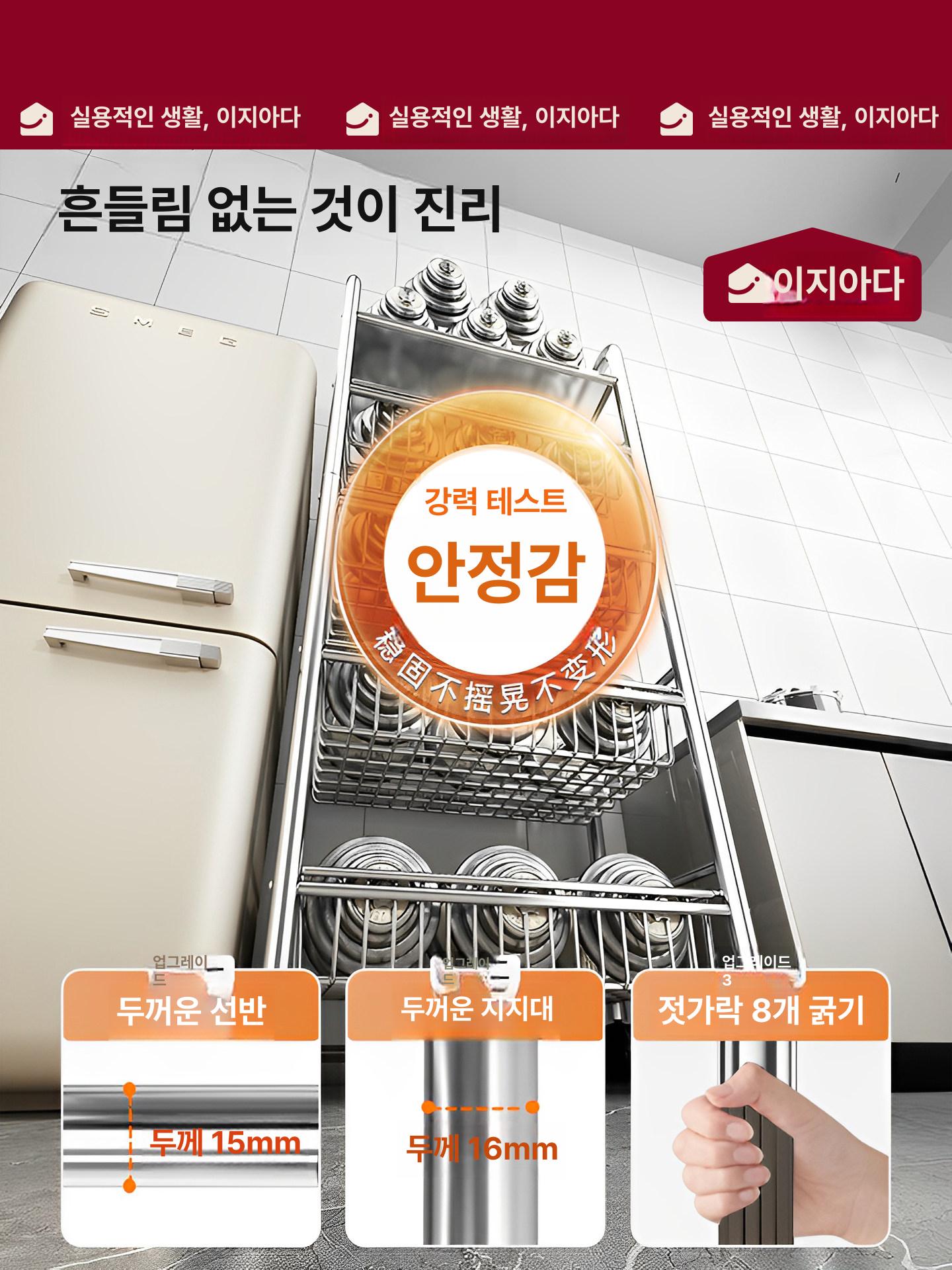 정리대 욕실선반 거치대 다용도선반 화장실선반 스텐일자선반 다용도코너선반 - 상세 이미지 5