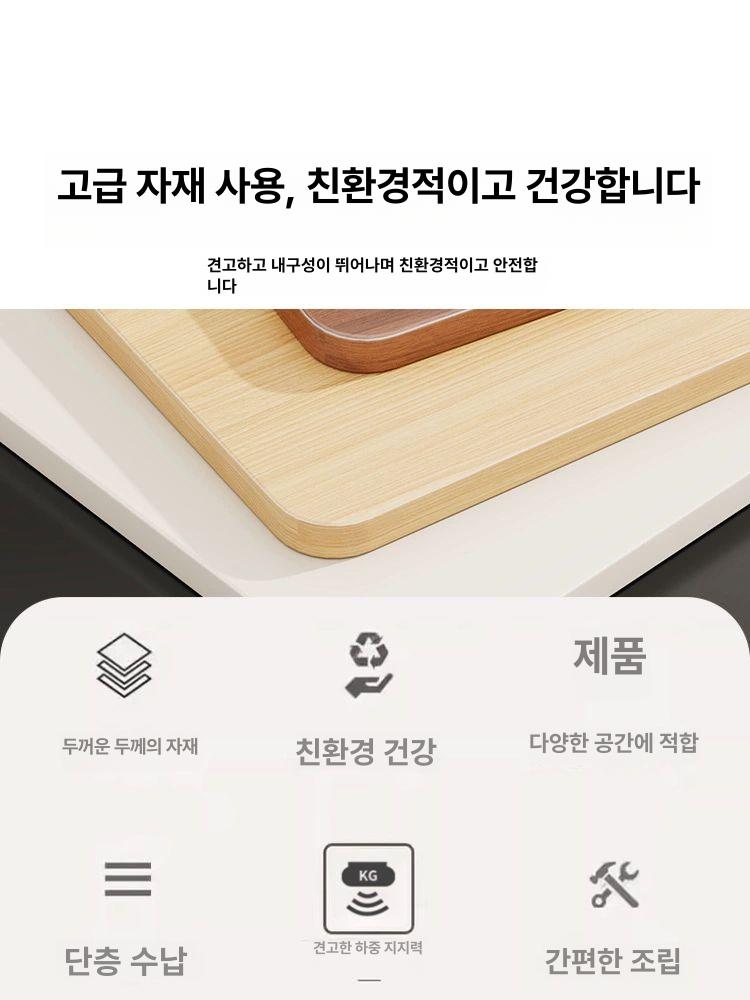 이동식화분 받침대 원목 실내 스탠드 바퀴달린 선반 원예 사각 나무 정리대 바퀴 베란다 - 상세 이미지 4