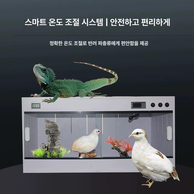 레오파드게코 사육장 크레스티드 고슴도치 표준형 집 렉사 레오파드 온도조절 항온 - 상세 이미지 4
