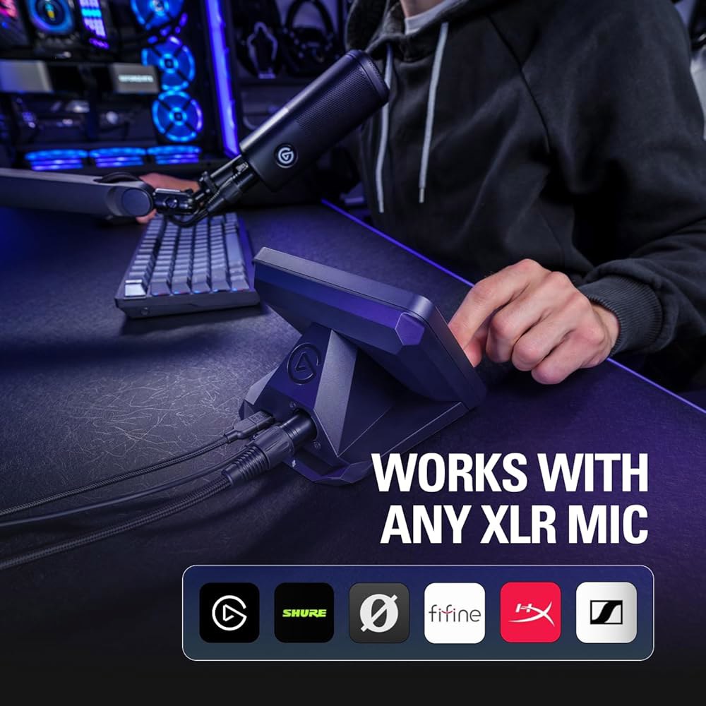 스트림 덱 +, 80dB 게인, 팬텀 파워, 클립가드, 온보드 이펙트, USB-C를 위한 Elgato XLR 도크 MK.2 u2013 오디오 인터페이스 액세서리, 모든 마이크와 - 상세 이미지 3