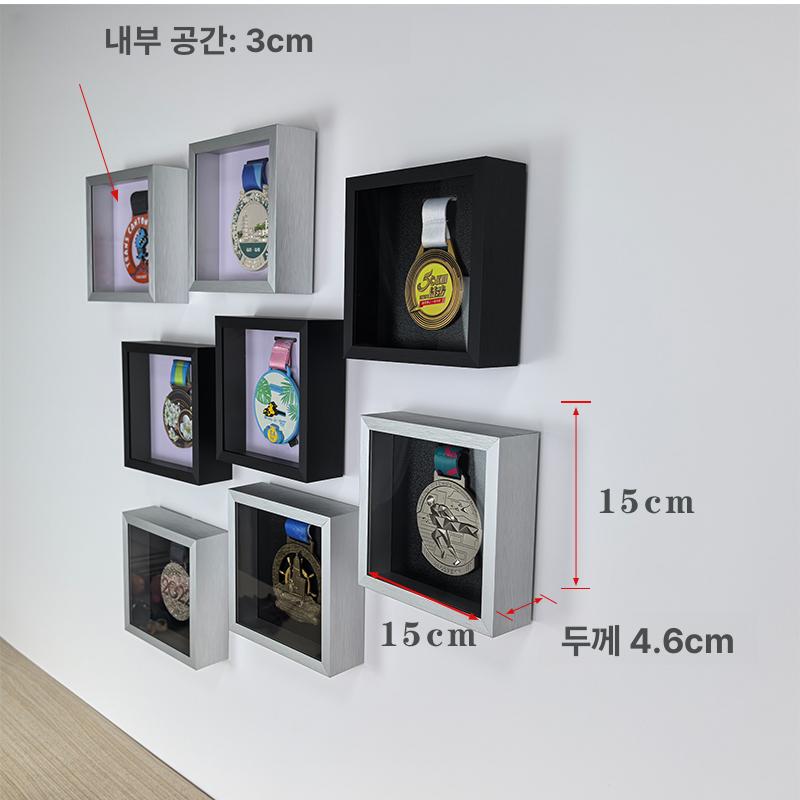 정사각형 마라톤메달걸이 소형 거치대 보관함 걸이대 마라톤걸이 수납 기념품 - 상세 이미지 3