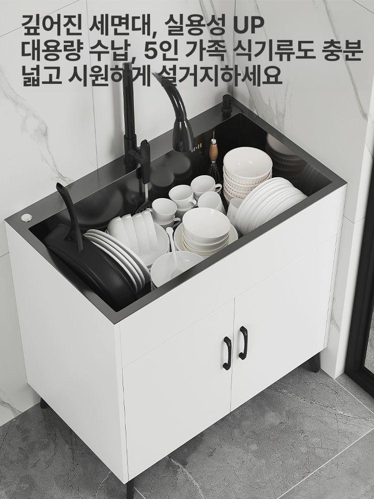 소형 세라믹 간이싱크대 카페 화장실 걸레세면대 세면기 도기 손빨래 엘로우 원형 - 상세 이미지 4