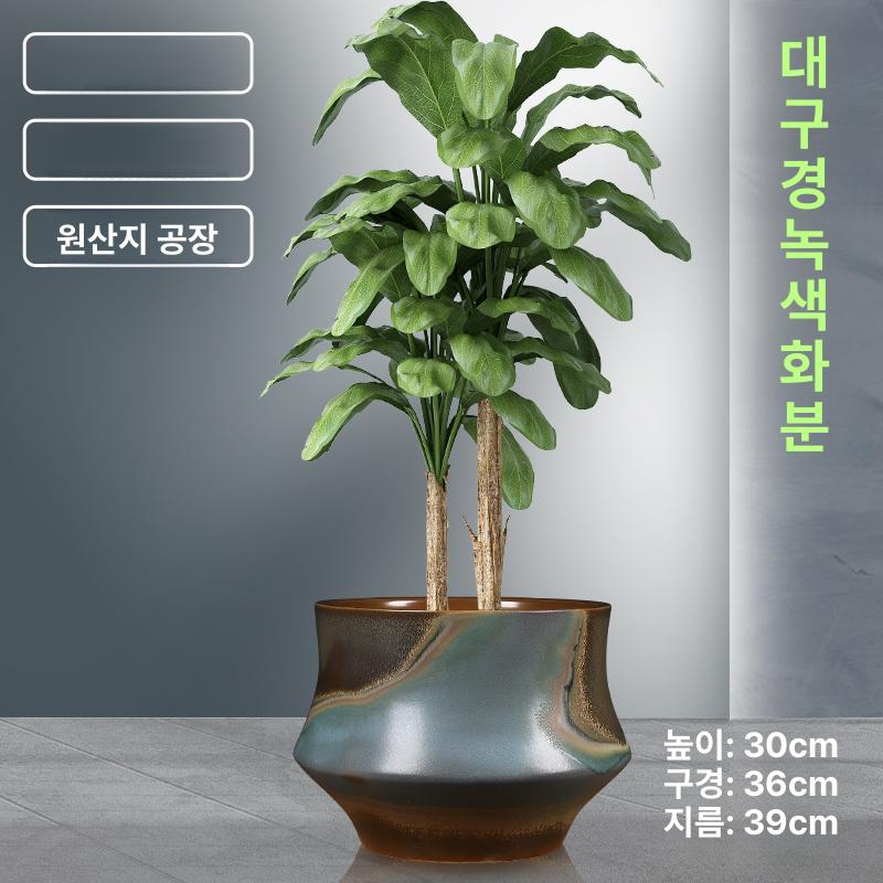 토분 화분 달항아리 대형 항아리화분 베란다 엔틱 달항아리화분 도자기 트럼펫 둥근 재바리 - 상세 이미지 2