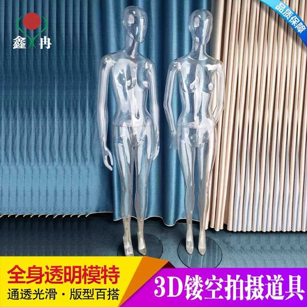 고스트 전신 누끼 사람 속옷 투명마네킹 디스플레이 모델 여성반신 전시대 진열대 - 상세 이미지 5