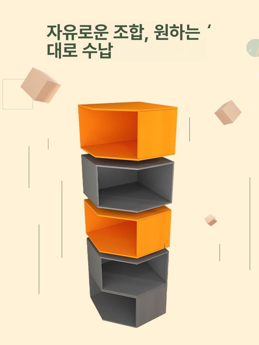 원목 코너 수납장 거실 코너장 선반 모서리장 주방 엔틱 수납 서랍장 선반장 - 상세 이미지 5