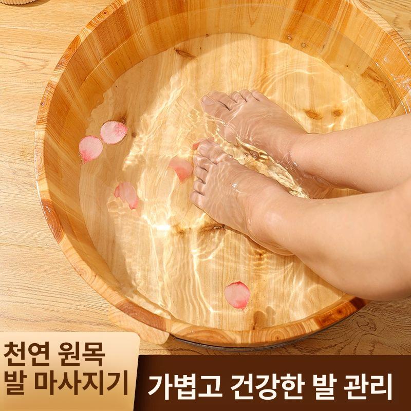 편백나무 욕조 료칸 히노끼탕 편백 양동이 사우나 목욕 - 상세 이미지 4