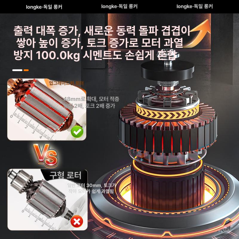 산업용 교반기 전동 대용량 강력 액상 거치대 배합기 믹서 몰탈 도료 전기 홀더 믹싱 - 상세 이미지 2