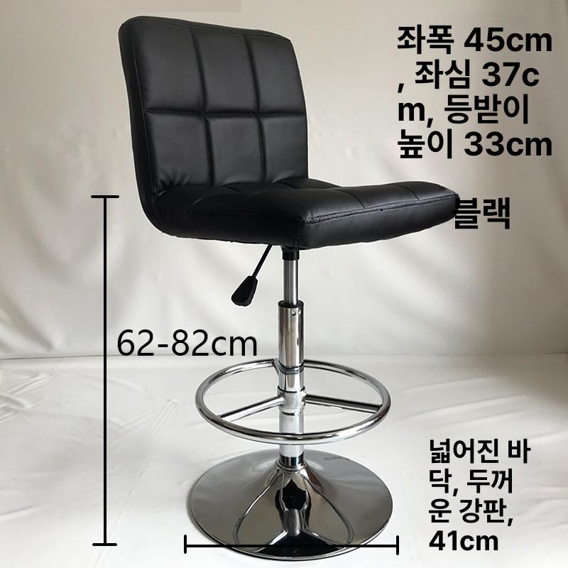 데스크 회전의자 이동형 바퀴달린 상담실 팔걸이 스툴 사무용 화장대의자 높이 가정용 - 상세 이미지 3