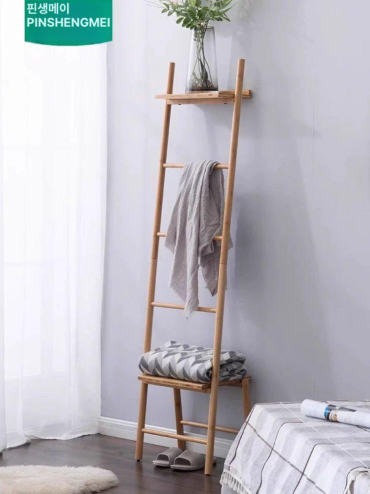 원목 사다리 선반 다용도 캐비닛 작은 수납 화분 원목사다리선반 사다리선반 책장 다용도실 - 상세 이미지 4