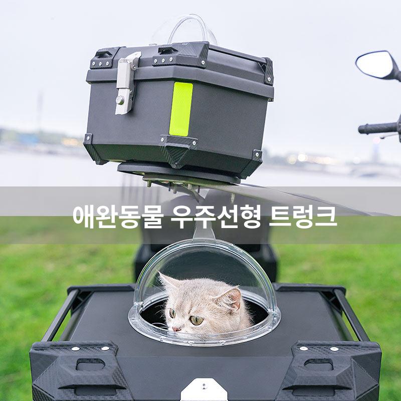 반려동물 오토바이탑박스 테일박스 고양이이동가방 스쿠터탑박스 오토바이수납함 - 상세 이미지 2