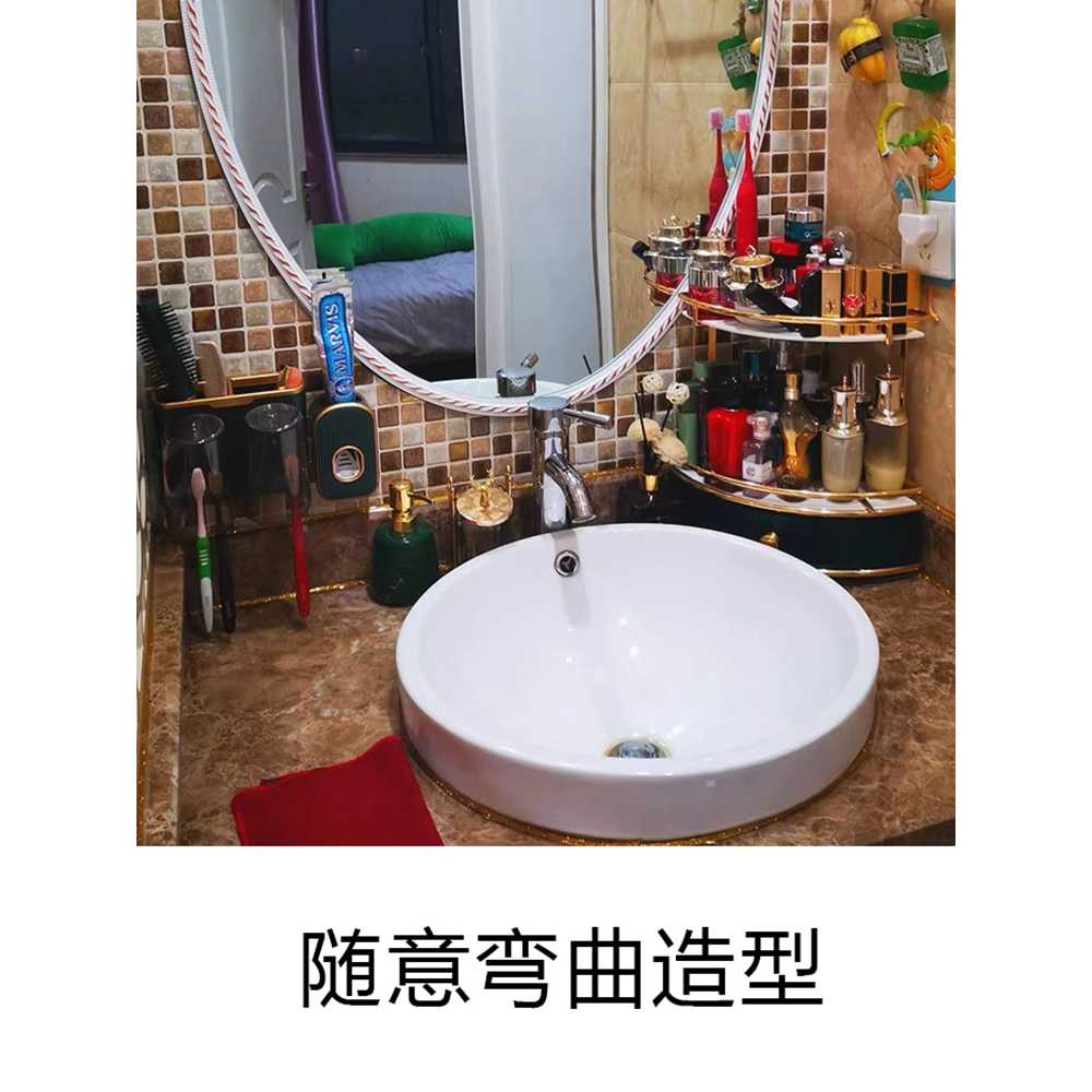몰딩 시트지 거울 창문틀 엔틱 장식 띠지 거실 라인 욕실 접착 보수 리폼 인테리어 - 상세 이미지 2