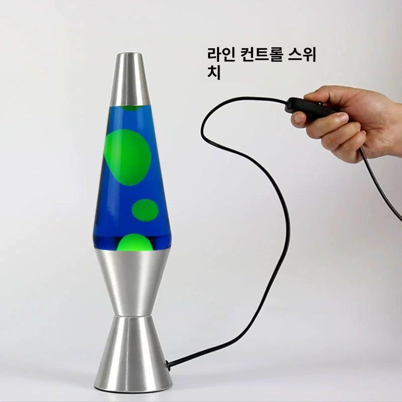 라바 램프 왁스 데스크 용암 무드등 라이트 리퀴드 거실 감성 붉은색 마그마 스탠드 해파리 - 상세 이미지 4