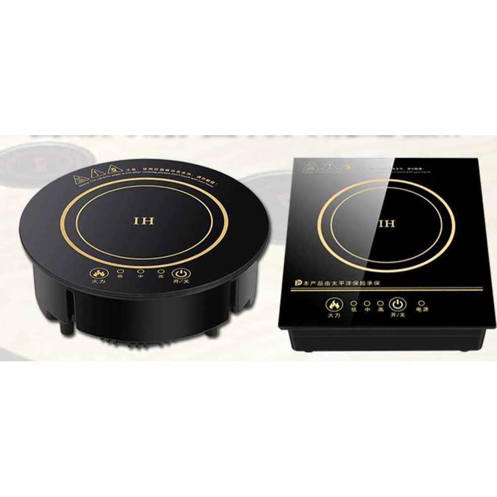 매립형 업소용 1인 원형 터치 샤브샤브 플렉스존 매직 전기쿡탑 쿠첸 전기렌지 테이블 - 상세 이미지 2