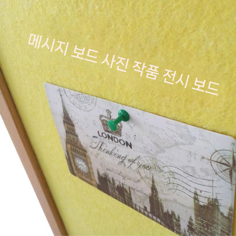 게시판보드 펠트 압정 공간소품 융보드 유치원 장식 안내판 학교 학원 벽보드 접착식 - 상세 이미지 4