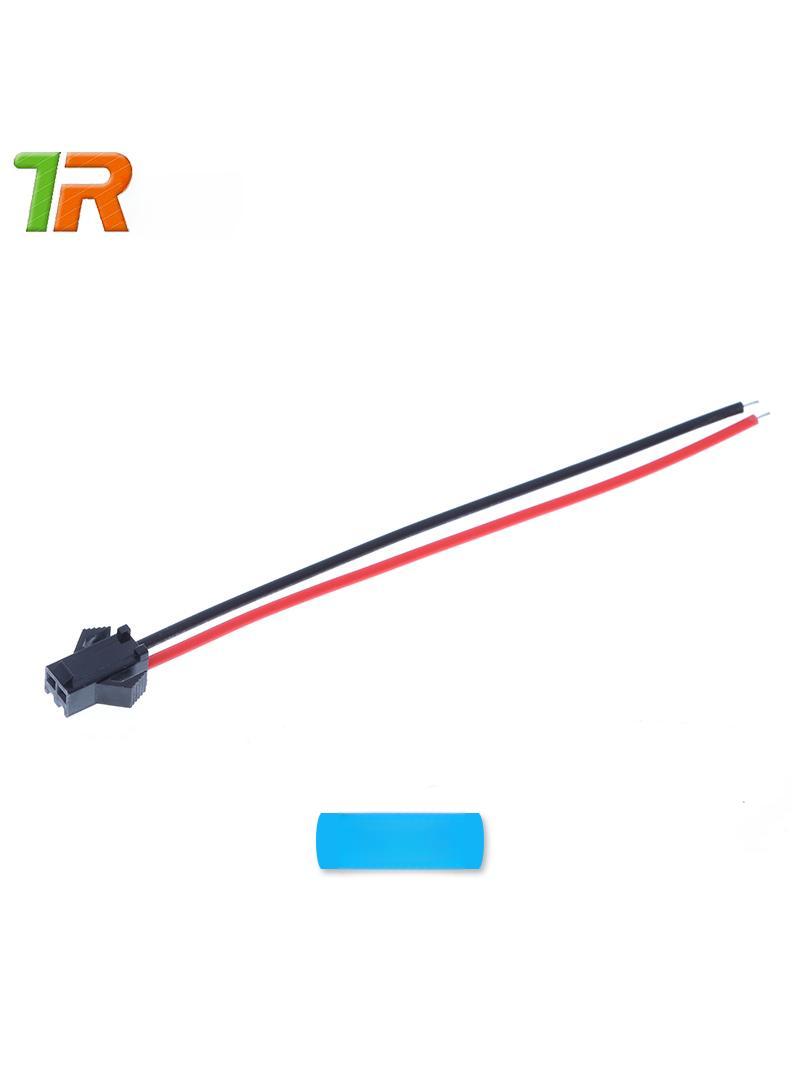 2핀 커넥터 레드 암수 전기 터미널 조명 와이어 - 상세 이미지 3