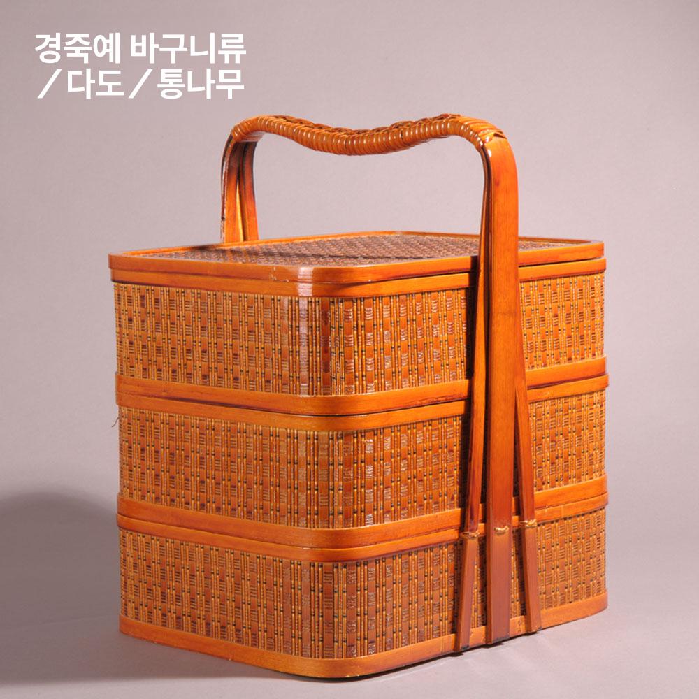 일식 도시락 찬합 초밥 대나무 우드 벤또 소풍 피크닉 야외 나들이 휴대용 식사 보관함 - 상세 이미지 2